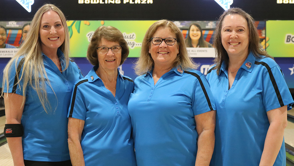 The members of Spare Me at the 2025 USBC Women's Championships